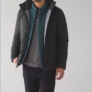 Lululemon Men’s 3-1 Layered Jacket / Dark Green